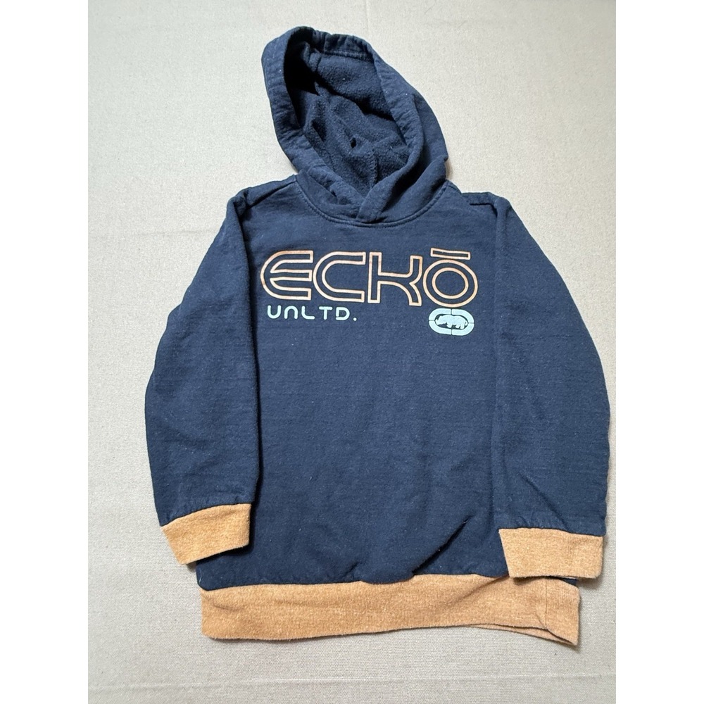 ECHO Unlimited Company Children Unisex‎ Sweatshirt Hoodie  Size 6 Black Tan